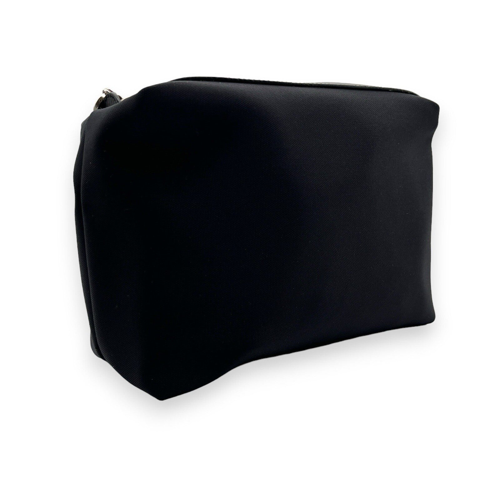 Salvatore Ferragamo Fabric and Leather Pouch in Black
