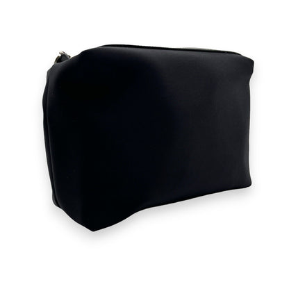 Salvatore Ferragamo Fabric and Leather Pouch in Black