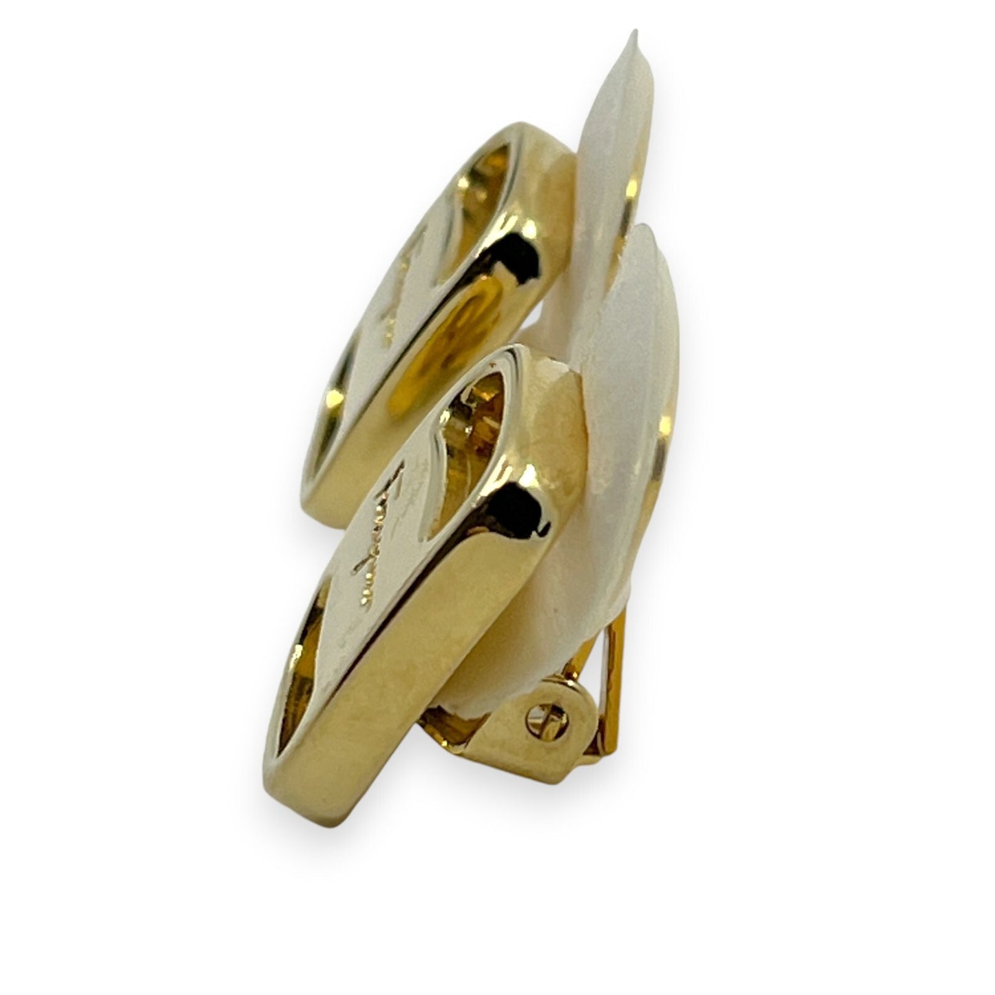 Salvatore Ferragamo Earrings and Ballet Flats Brooch Set w/ Box Dust Bag