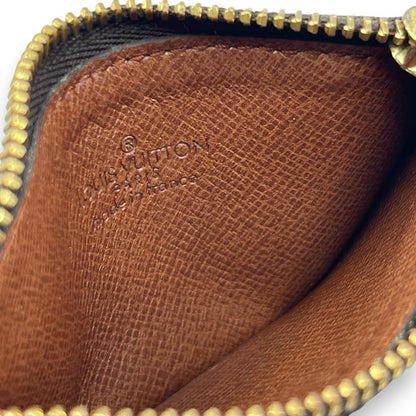 Louis Vuitton Monogram Pochette Cles Vintage Coin Pouch with Large LV Logo