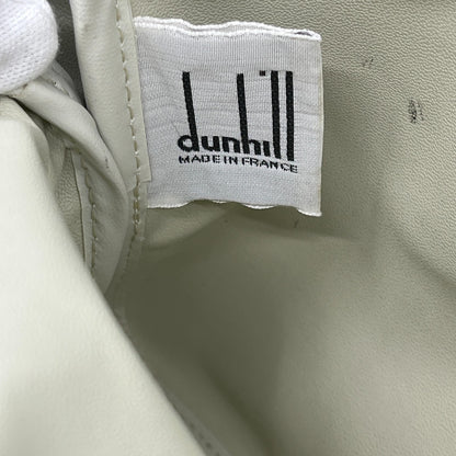 dunhill Clutch Bag Second Bag Black Canvas Leather Made in France