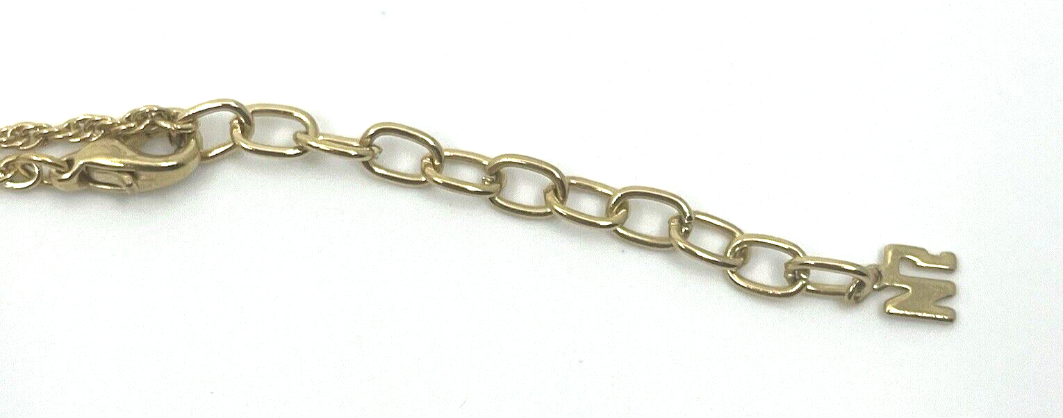 Nina Rich Leather Shoulder Bag Brown Key Case Necklace 3 Set