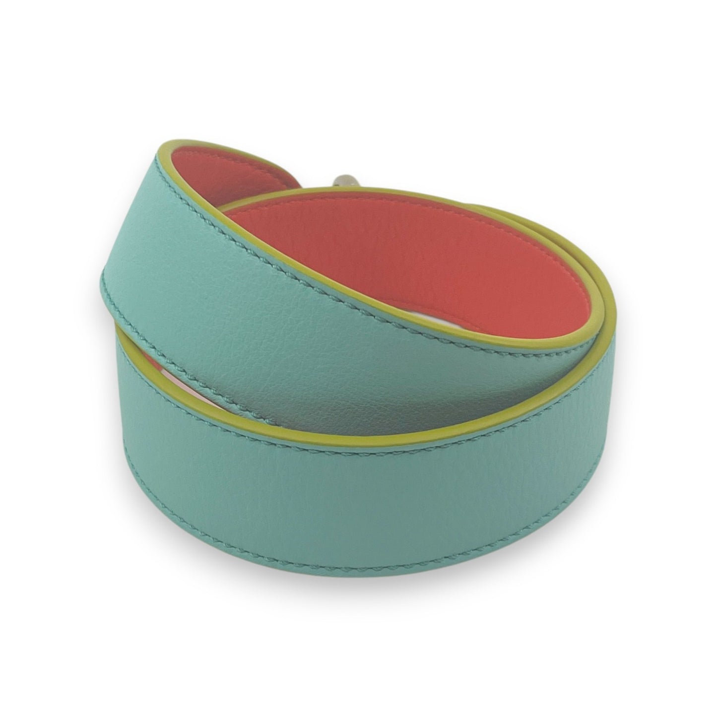 Fendi Strap You Leather Bag Strap in Light Blue w/ Dust Bag