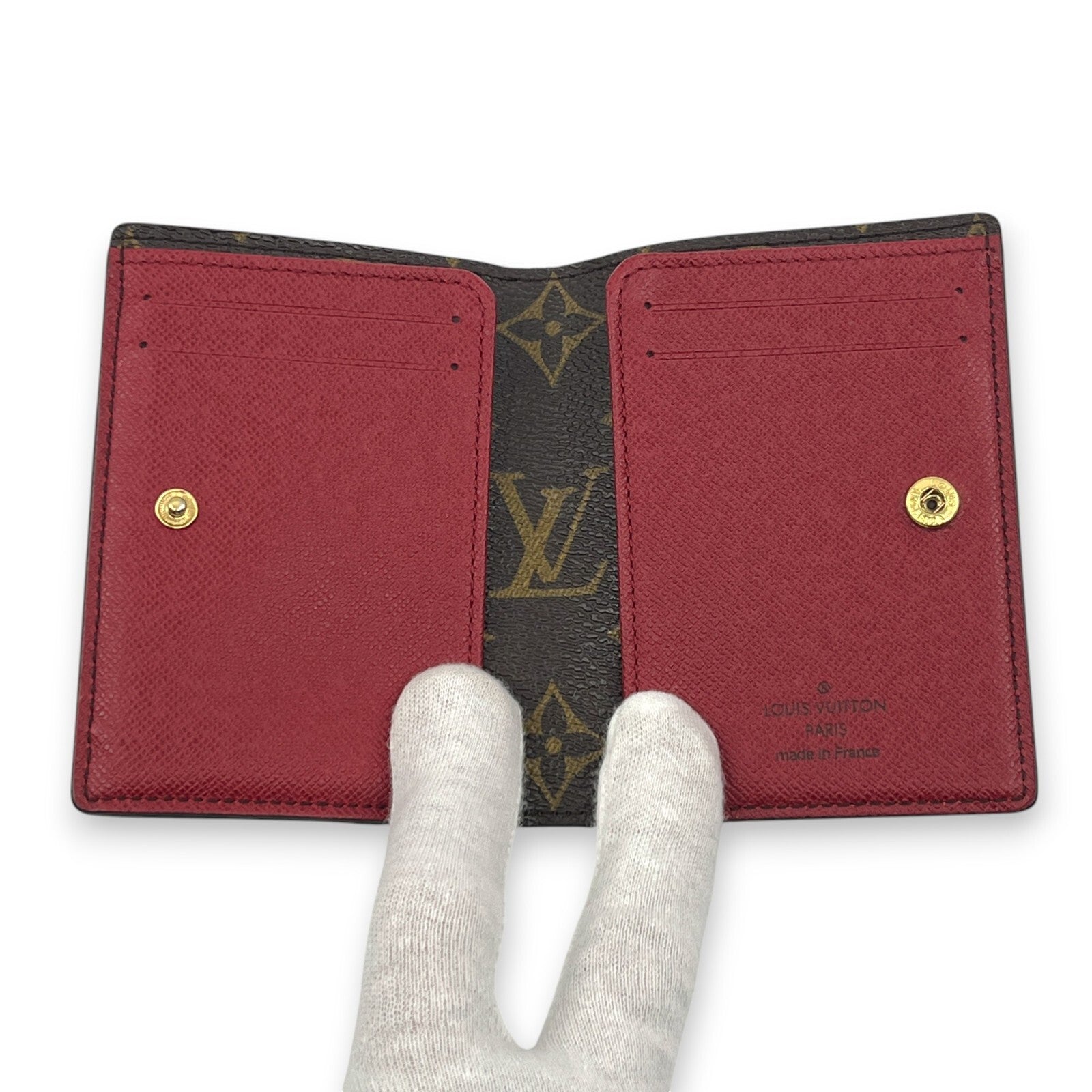 Louis Vuitton Monogram Portefeuille Marie Bifold Wallet Red M93802