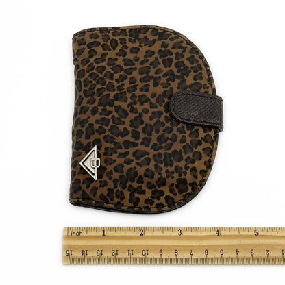 Bottega Veneta Leopard Print Wallet in Brown