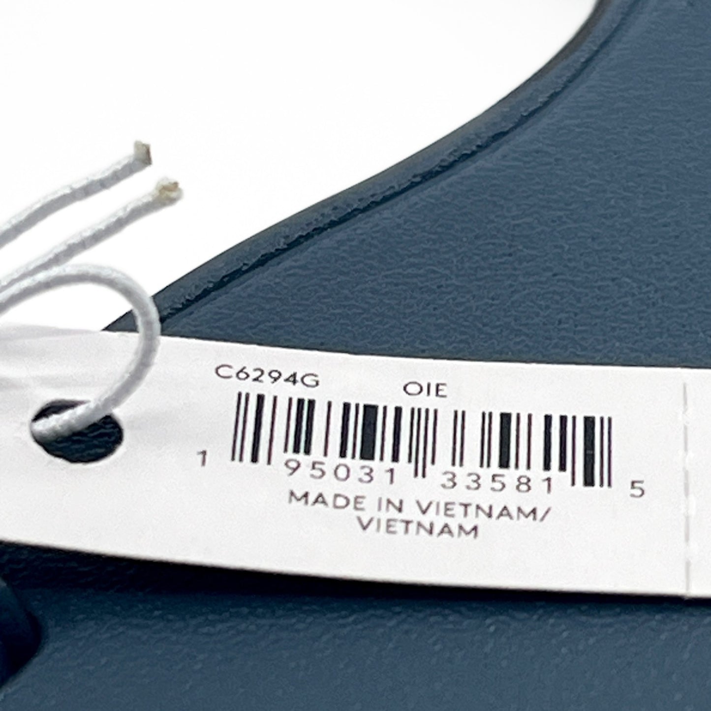 Coach Rexy Dinosaur Bag Charm Keychain Dark Blue Leather C6294G