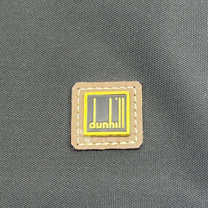 dunhill Clutch Bag Second Bag Black Canvas Leather Made in France