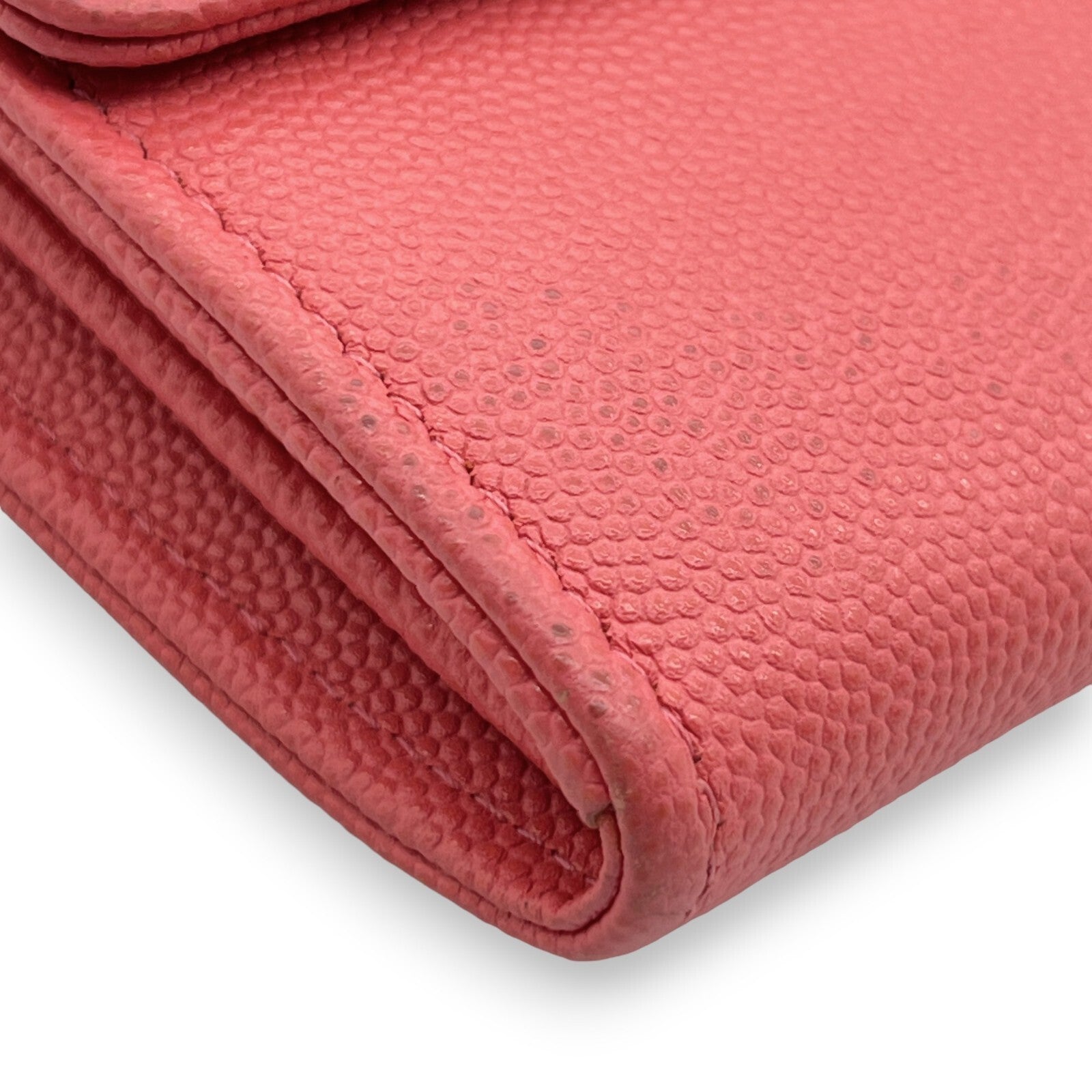 Chanel Caviar Skin Leather Long Wallet  Pink w/ Dust Bag & Certificate