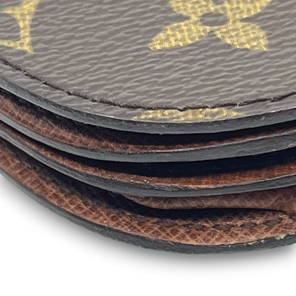 Louis Vuitton Monogram Porte-Monnaie Gousset Coin Purse Brown