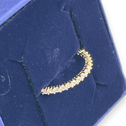 Swarovski Rhinestone Ring Thin Size 5.5 w/Box