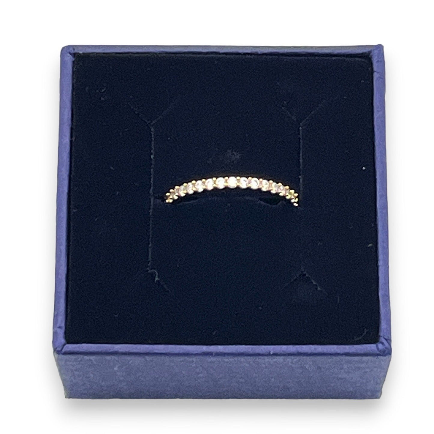 Swarovski Rhinestone Ring Thin Size 5.5 w/Box