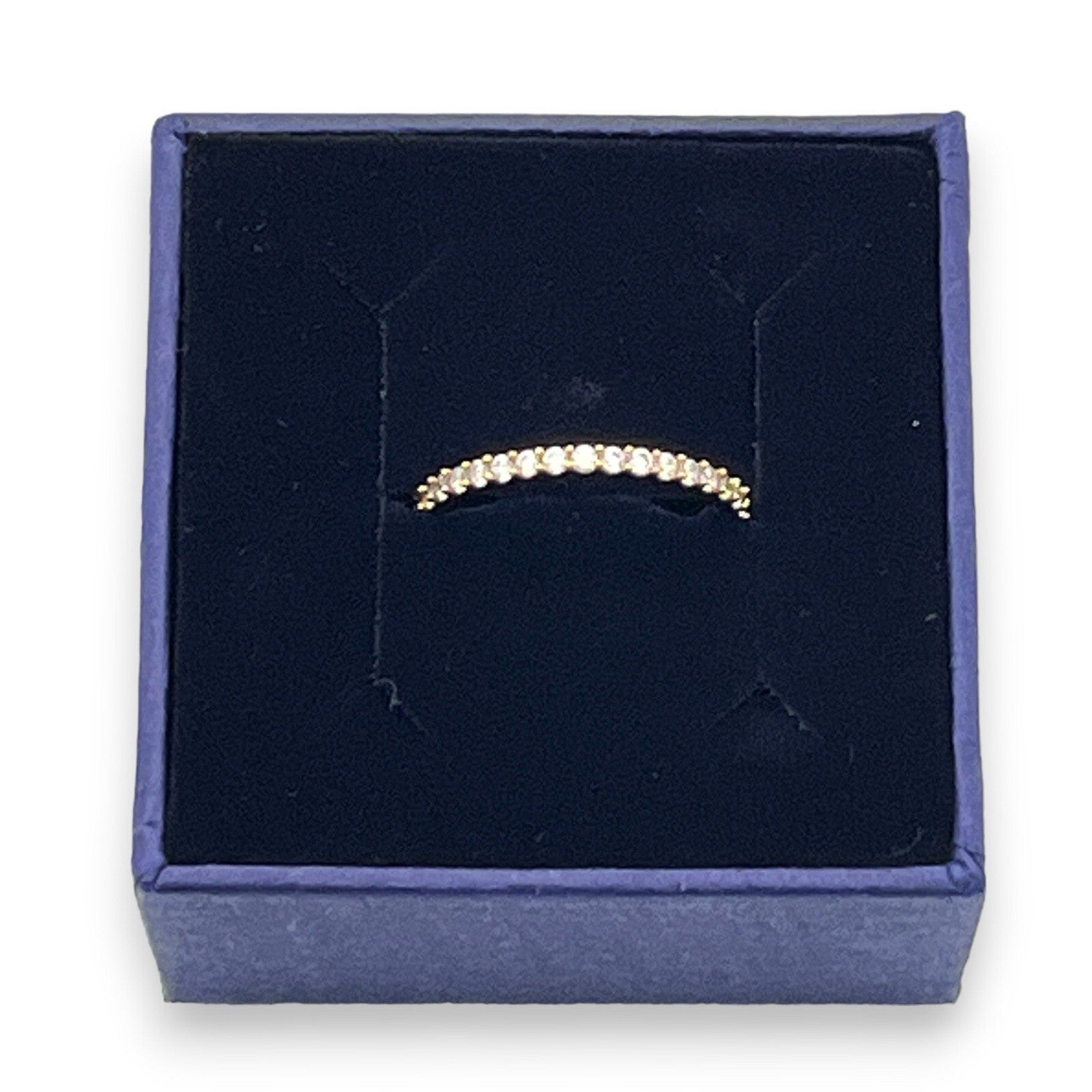 Swarovski Rhinestone Ring Thin Size 5.5 w/Box