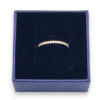 Swarovski Rhinestone Ring Thin Size 5.5 w/Box