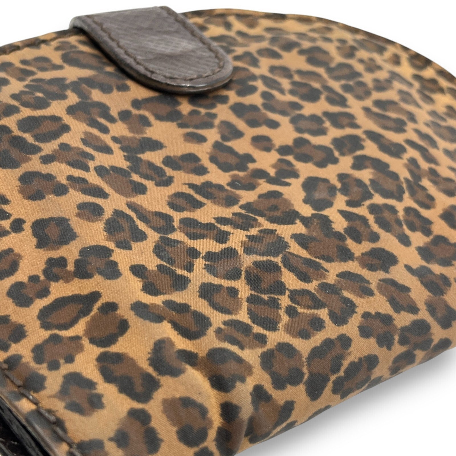 Bottega Veneta Leopard Print Wallet in Brown