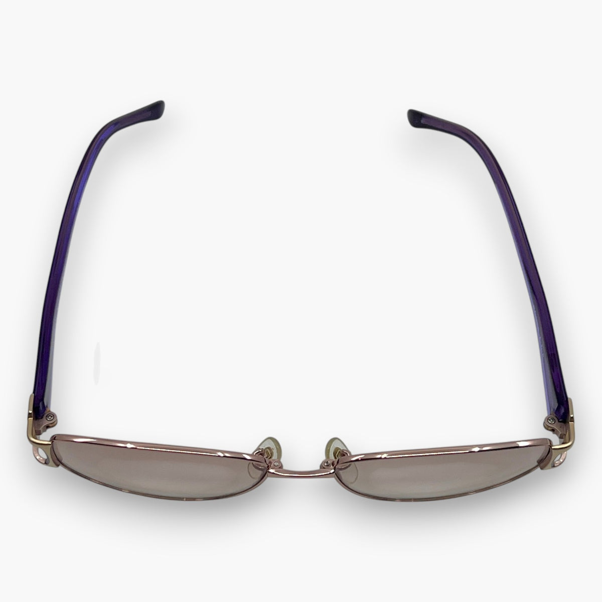 Yves Saint Laurent YSL Sunglasses 31-0049 Gold Purple Titanium Frame Japan Case