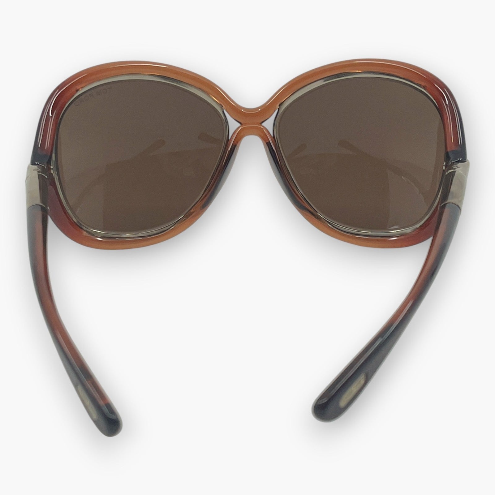 Tom Ford Brown Sunglasses TF52 353 Oversized Frame w/ Case & Box