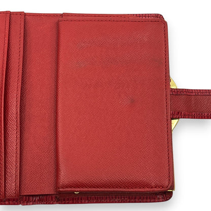 Louis Vuitton Epi Porto Monet Billet Viennois Compact Wallet in Red
