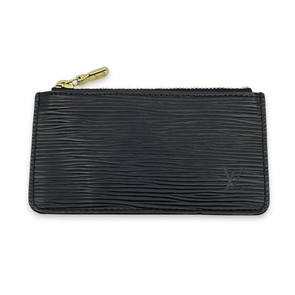 Louis Vuitton Epi Pochette Cles Leather Wallet Coin Purse Black