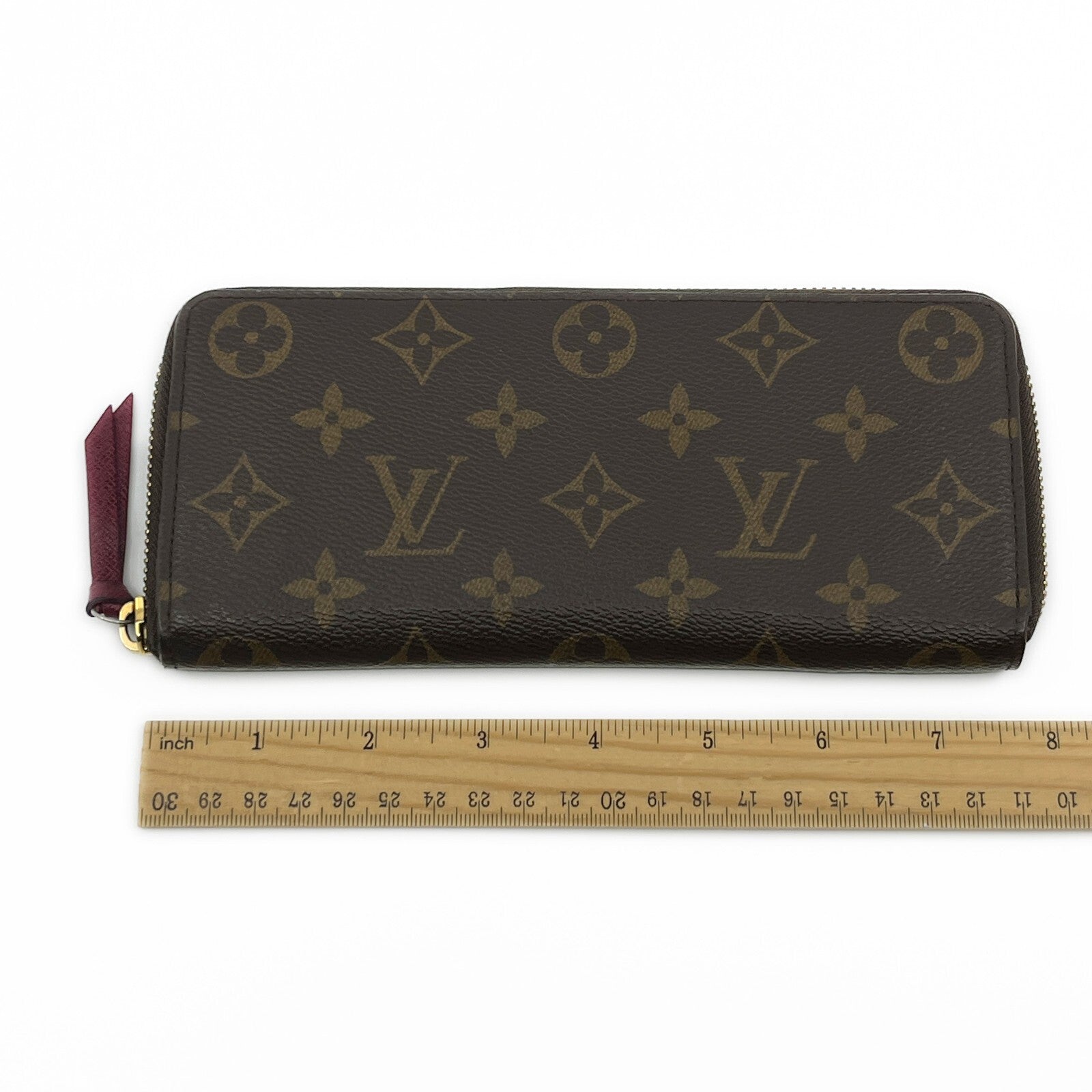 Louis Vuitton Monogram Portefeuille Clemence Zip-Around Wallet