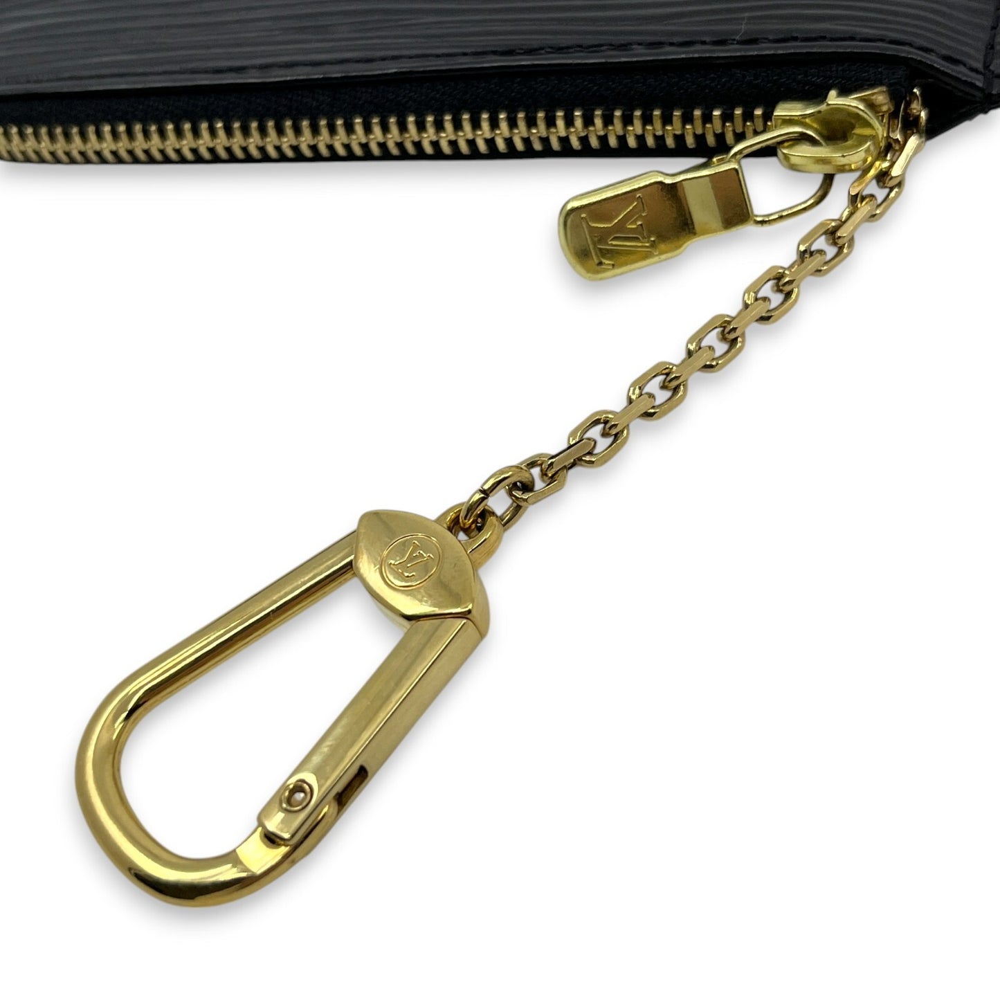 Louis Vuitton Epi Pochette Cles Leather Wallet Coin Purse Black