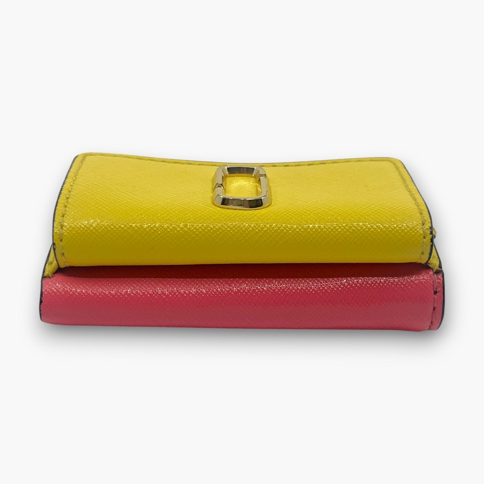 Marc Jacobs Wallet M0013597 Pink Yellow Leather Trifold