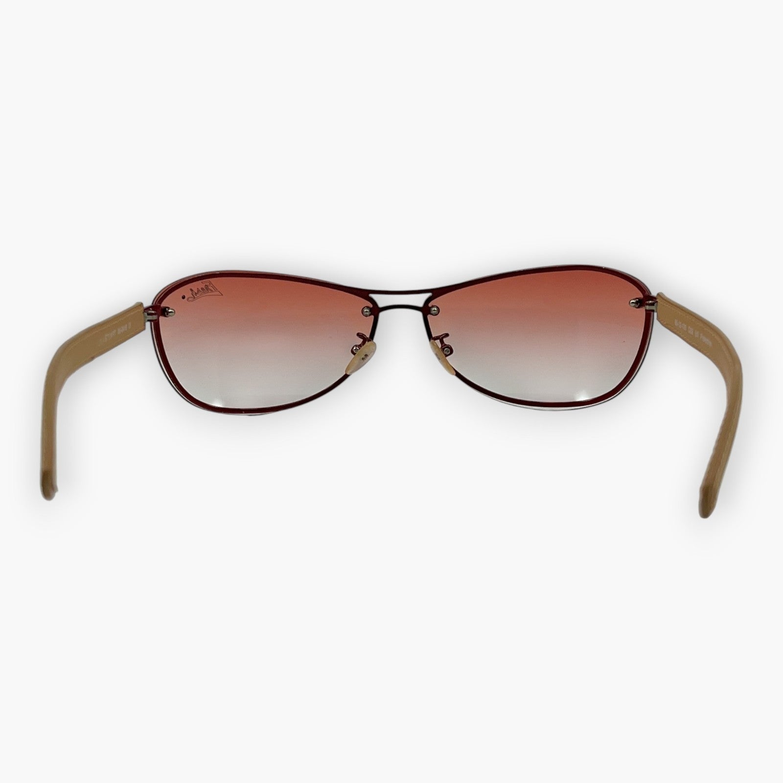 JILL STUART Red Sunglasses 65-12-125 Gradient Lenses w/ Case