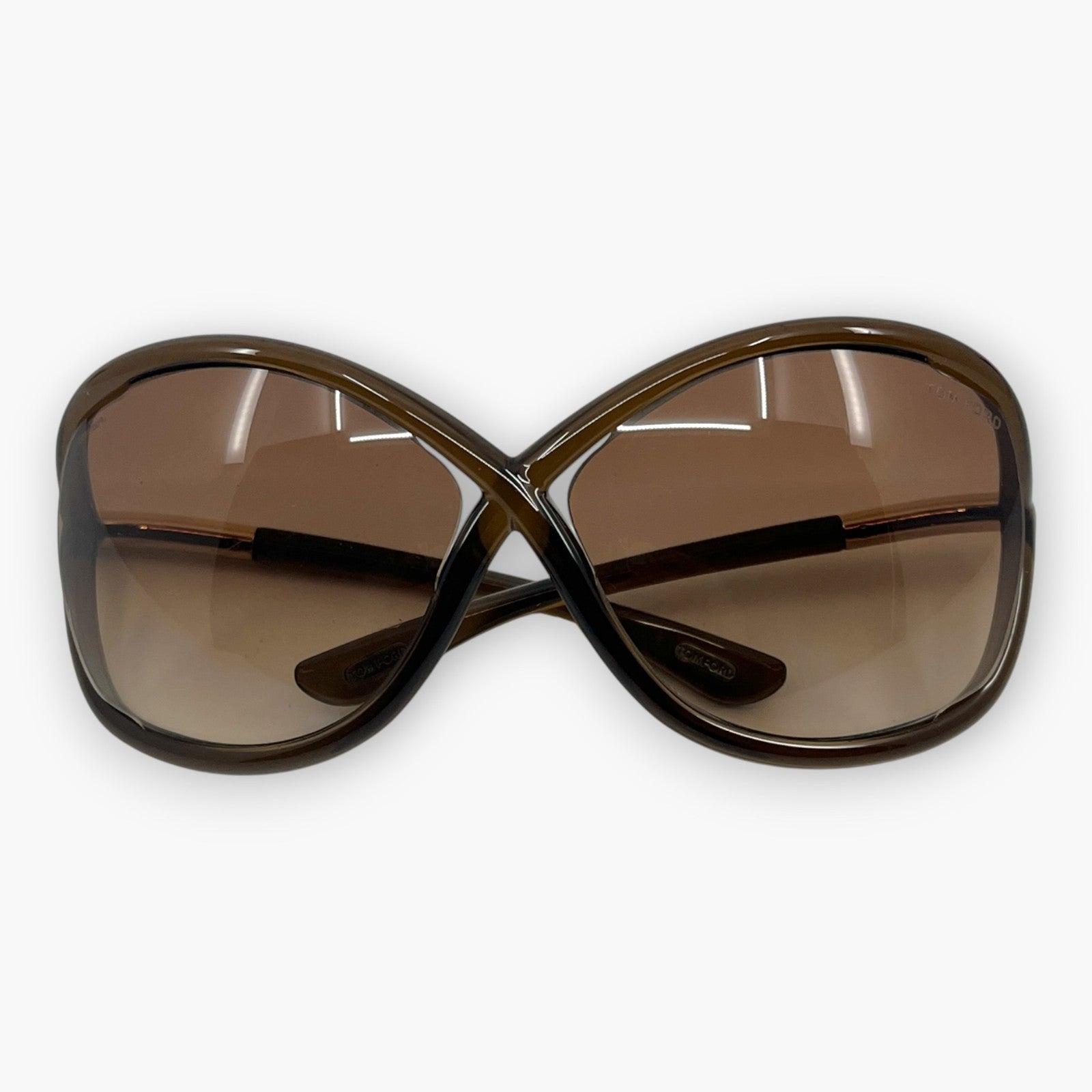 TOM FORD Brown Sunglasses FT0009/S Gradient Lenses w/ Case & Box