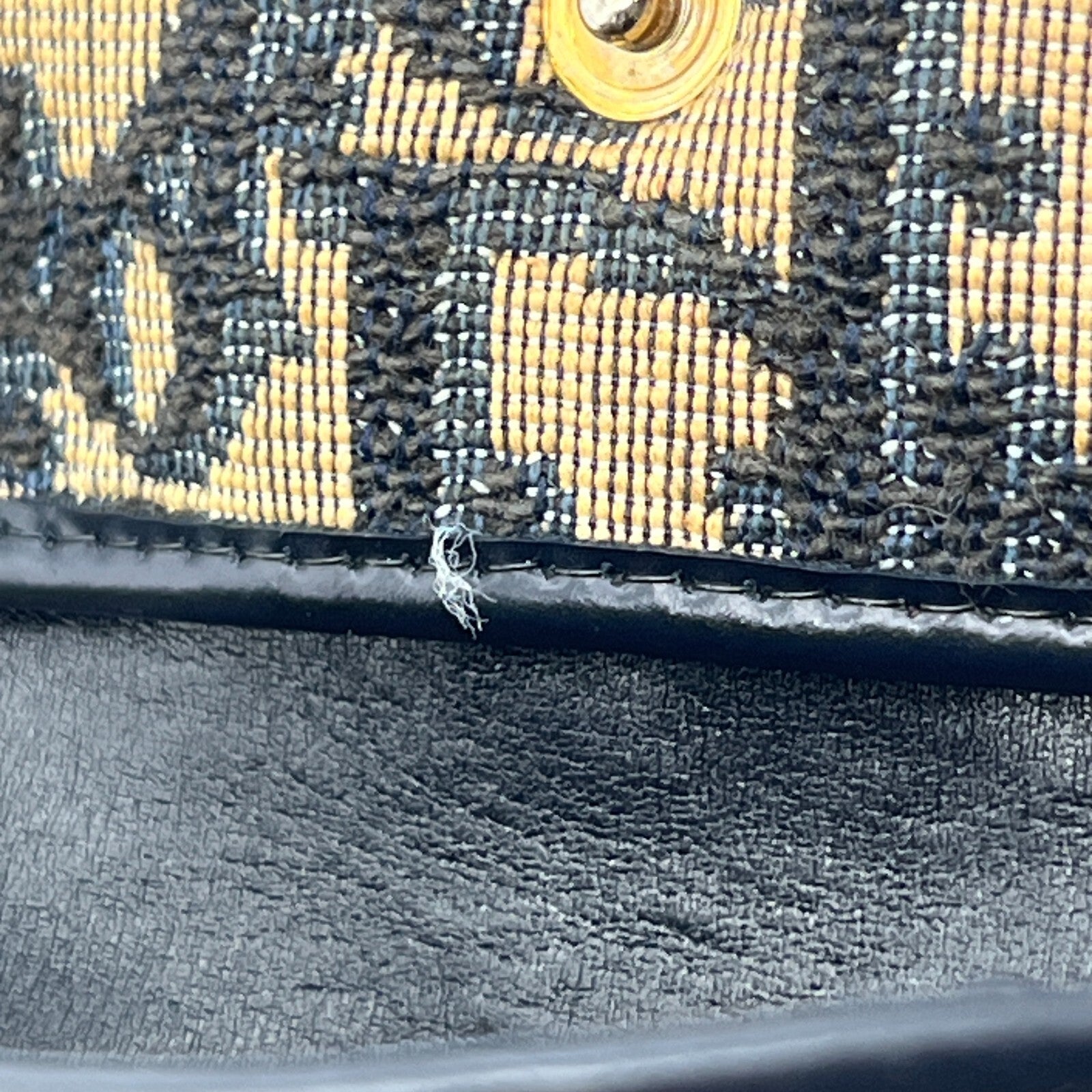 Christian Dior Trotter Canvas Leather Coin Purse Compact Wallet