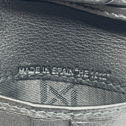 Christian Dior Black Leather Bifold Wallet with Silver Logo Plate