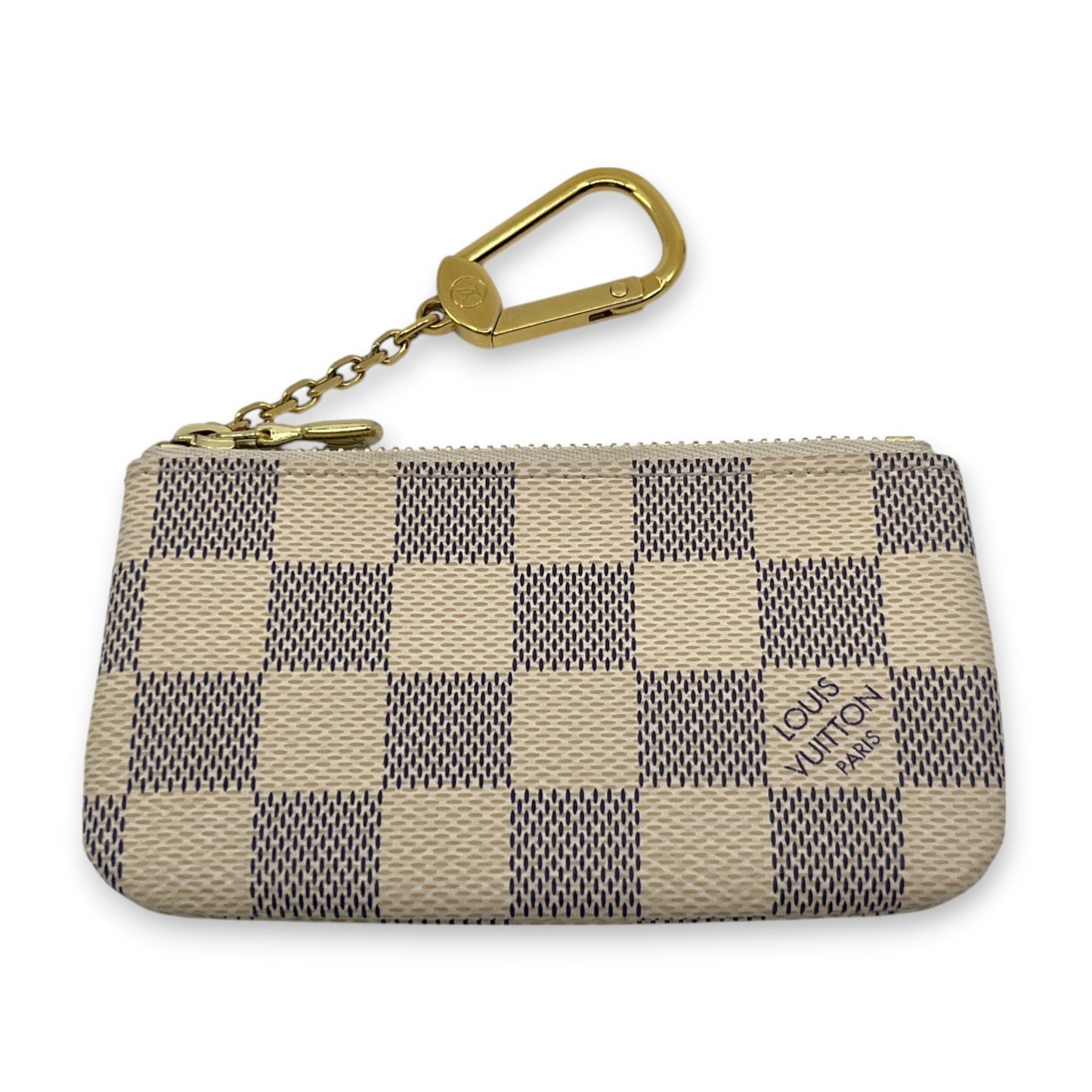 Louis Vuitton Damier Azur Pochette Cles Coin Purse and Keychain