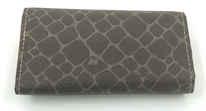 Nina Rich Leather Shoulder Bag Brown Key Case Necklace 3 Set