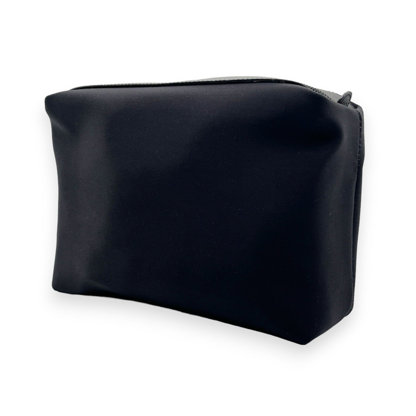 Salvatore Ferragamo Fabric and Leather Pouch in Black