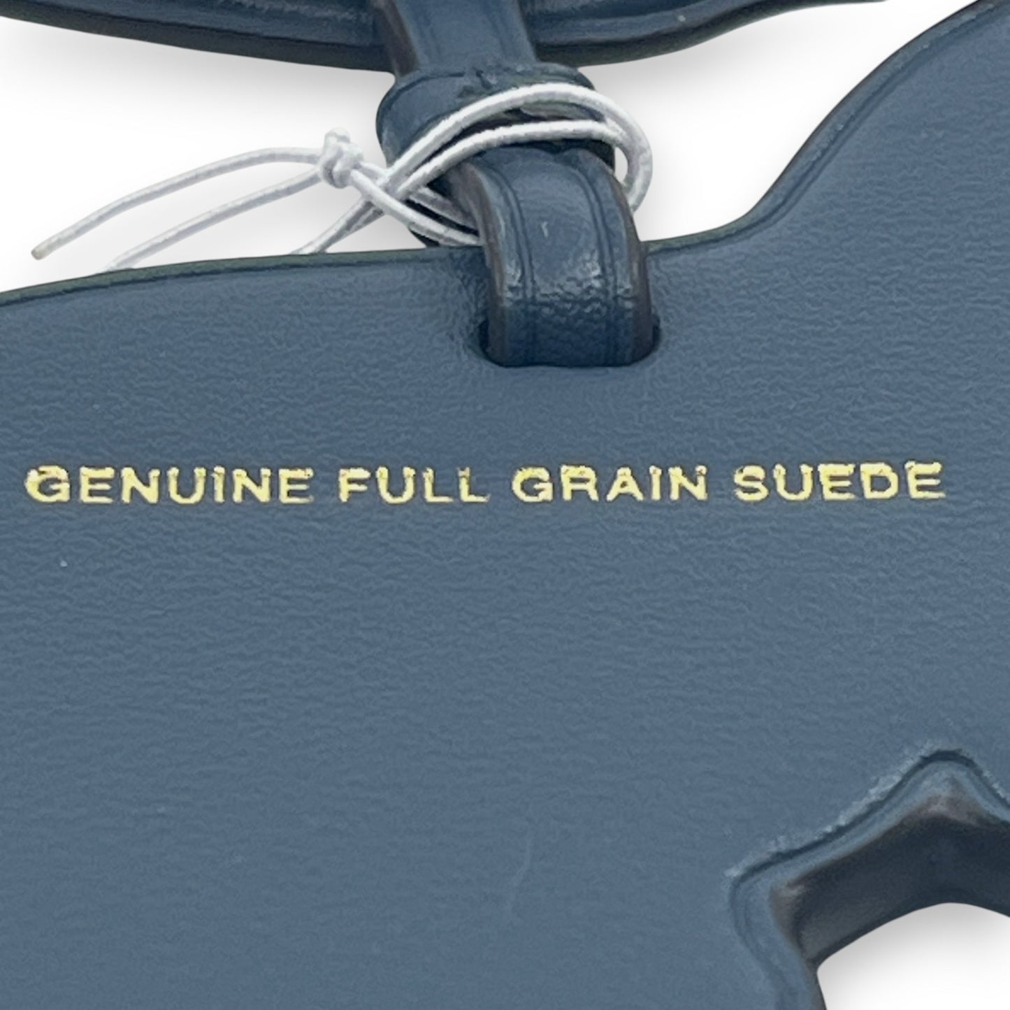 Coach Rexy Dinosaur Bag Charm Keychain Dark Blue Leather C6294G