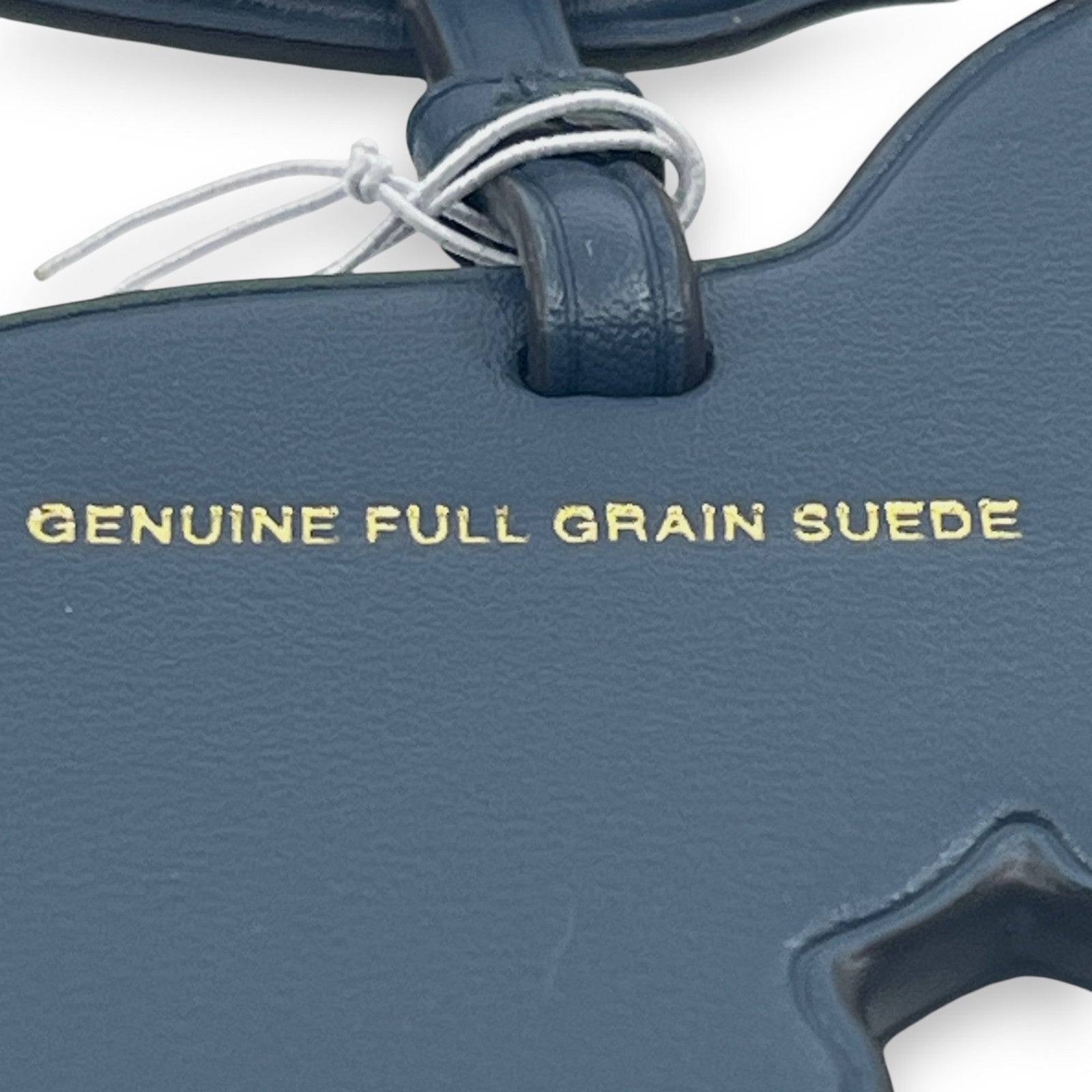 Coach Rexy Dinosaur Bag Charm Keychain Dark Blue Leather C6294G