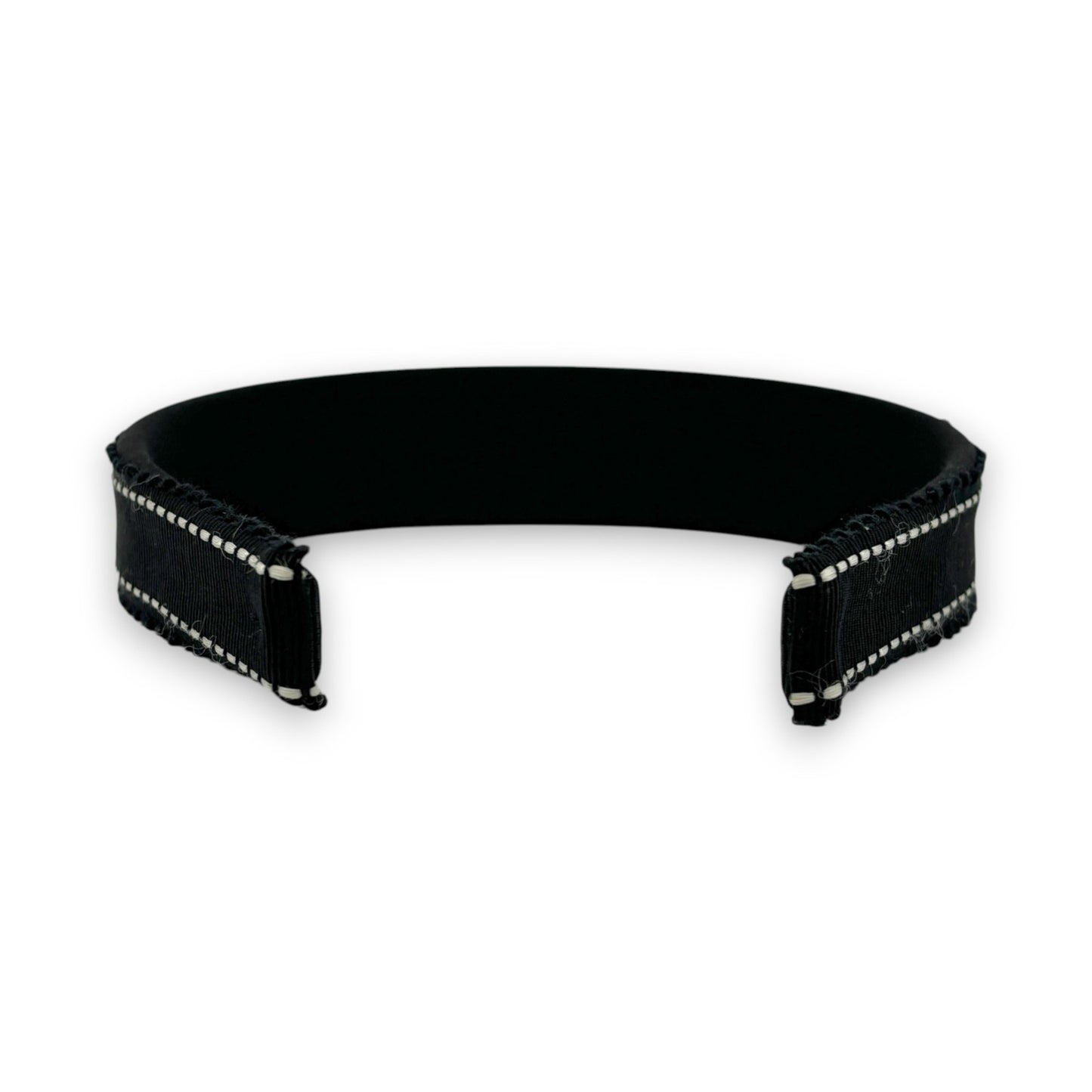 Salvatore Ferragamo Vara Ribbon Black Headband Gold Plate Hair Accessory