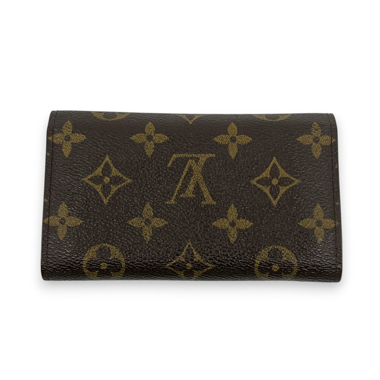 Louis Vuitton Monogram Porte Monnaie Zip Wallet Brown
