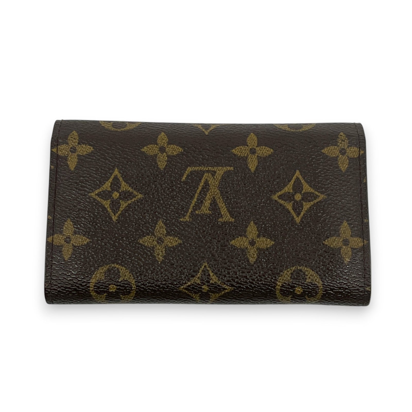 Louis Vuitton Monogram Porte Monnaie Zip Wallet Brown