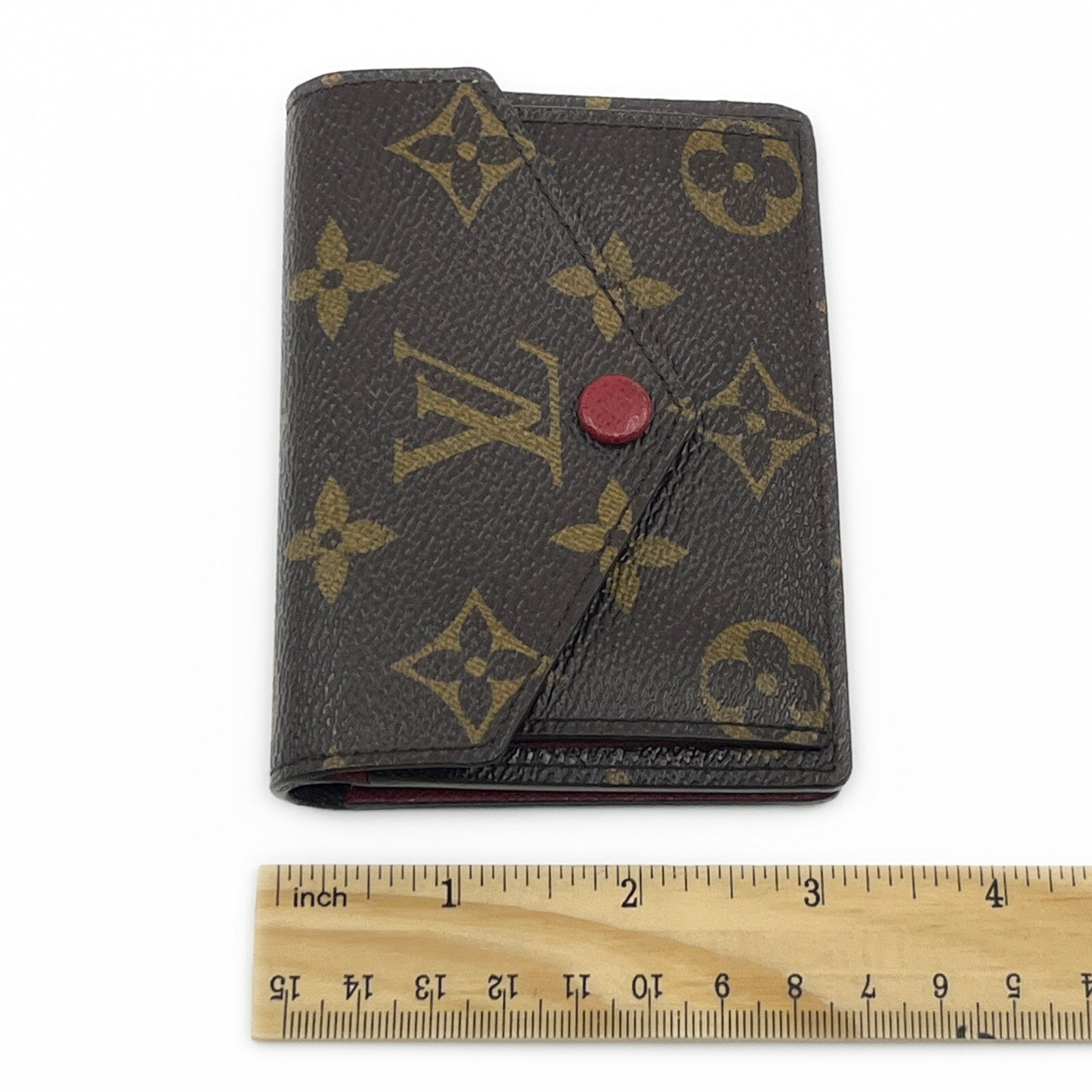 Louis Vuitton Monogram Portefeuille Marie Bifold Wallet Red M93802