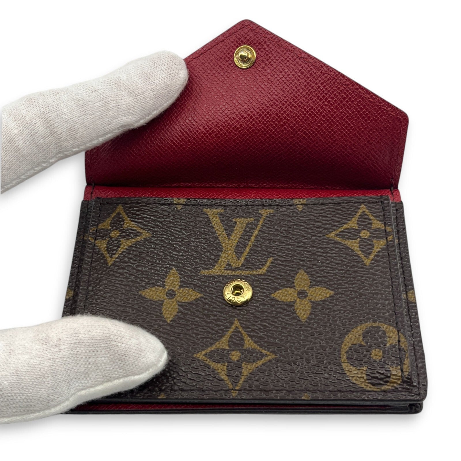 Louis Vuitton Monogram Portefeuille Marie Bifold Wallet Red M93802