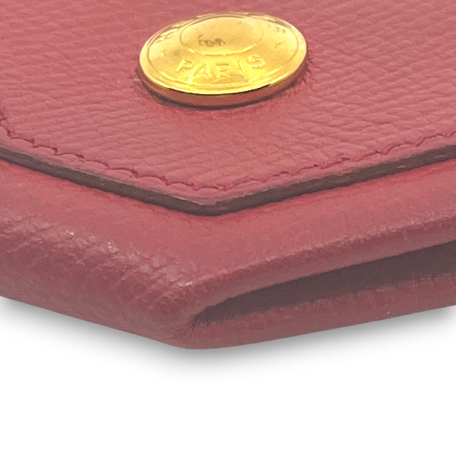 Hermes Le 24 Coin Purse in Red Epsom Leather with Gold Tone Hardware