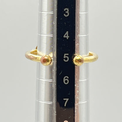 Louis Vuitton Monogram Flower Resin Ring Gold Tone Size US 3.5 (Japan 5) Pinky