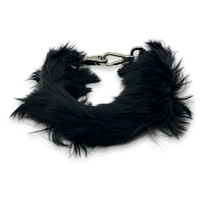 Fendi Strap You Mini Short Fur Bag Strap Black w/ Dust Bag