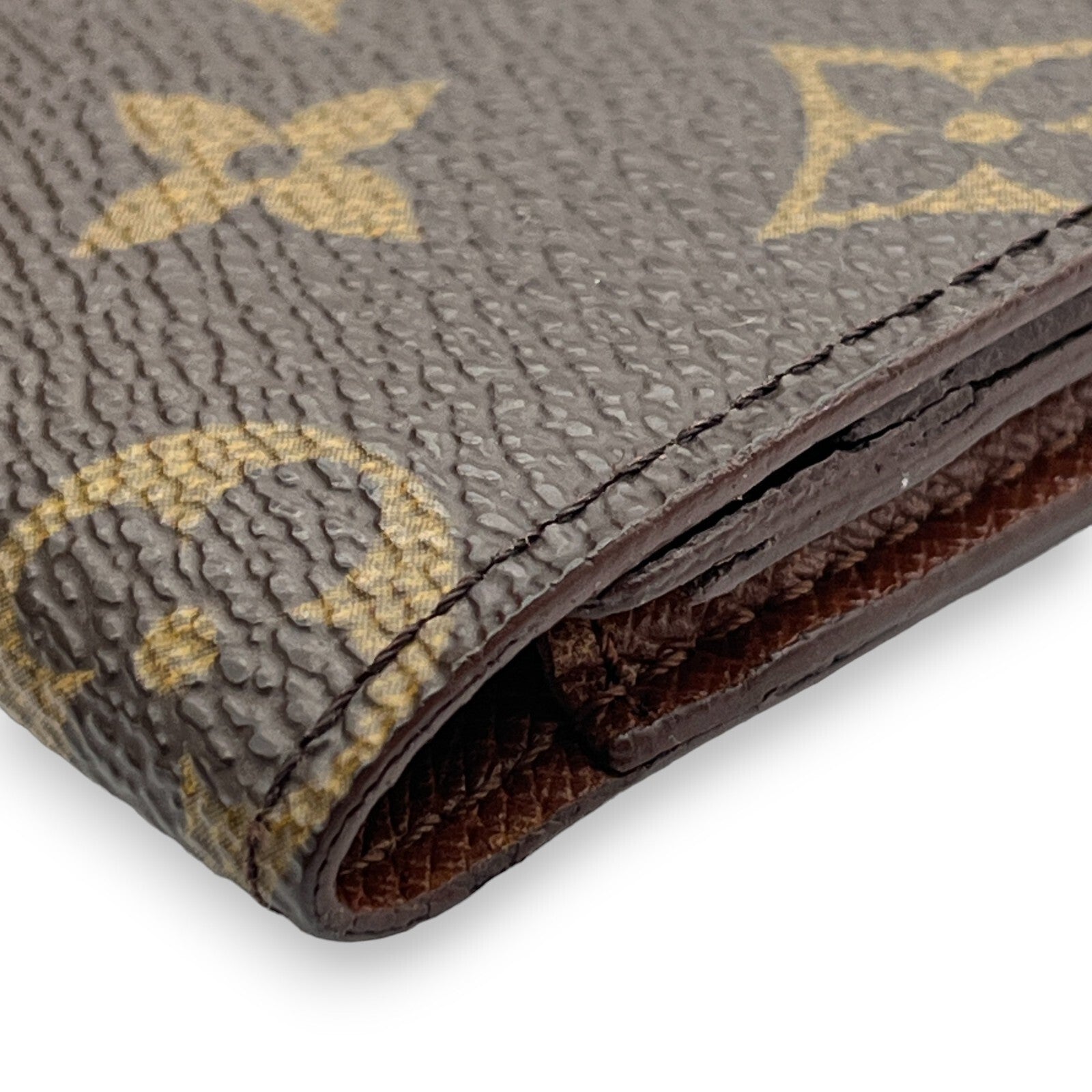 Louis Vuitton Portefeuille 3 Cult Credit M61818 Monogram Long Leather Wallet