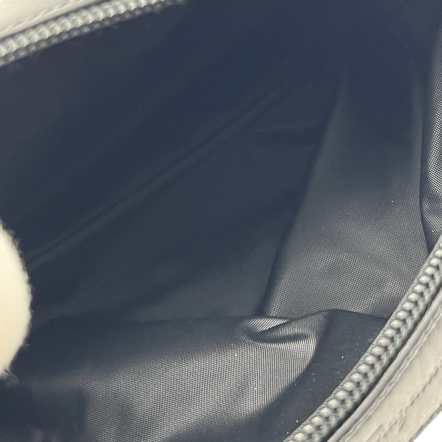 Salvatore Ferragamo Fabric and Leather Pouch in Black