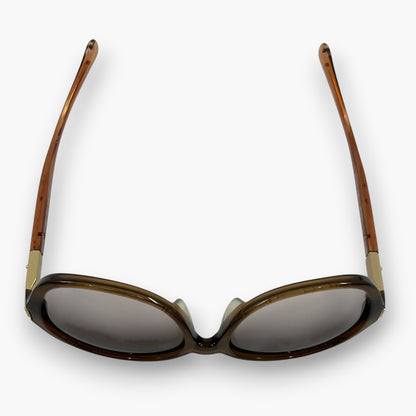 Chloe Sunglasses CL2218 C02 Brown Made in France W/ Full Box Set Card