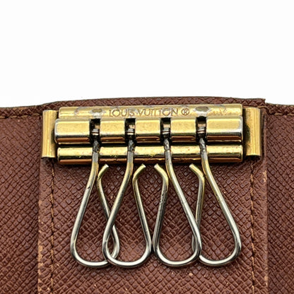 Louis Vuitton Monogram Minlan Multicles 4 Hooks Key Case Brown