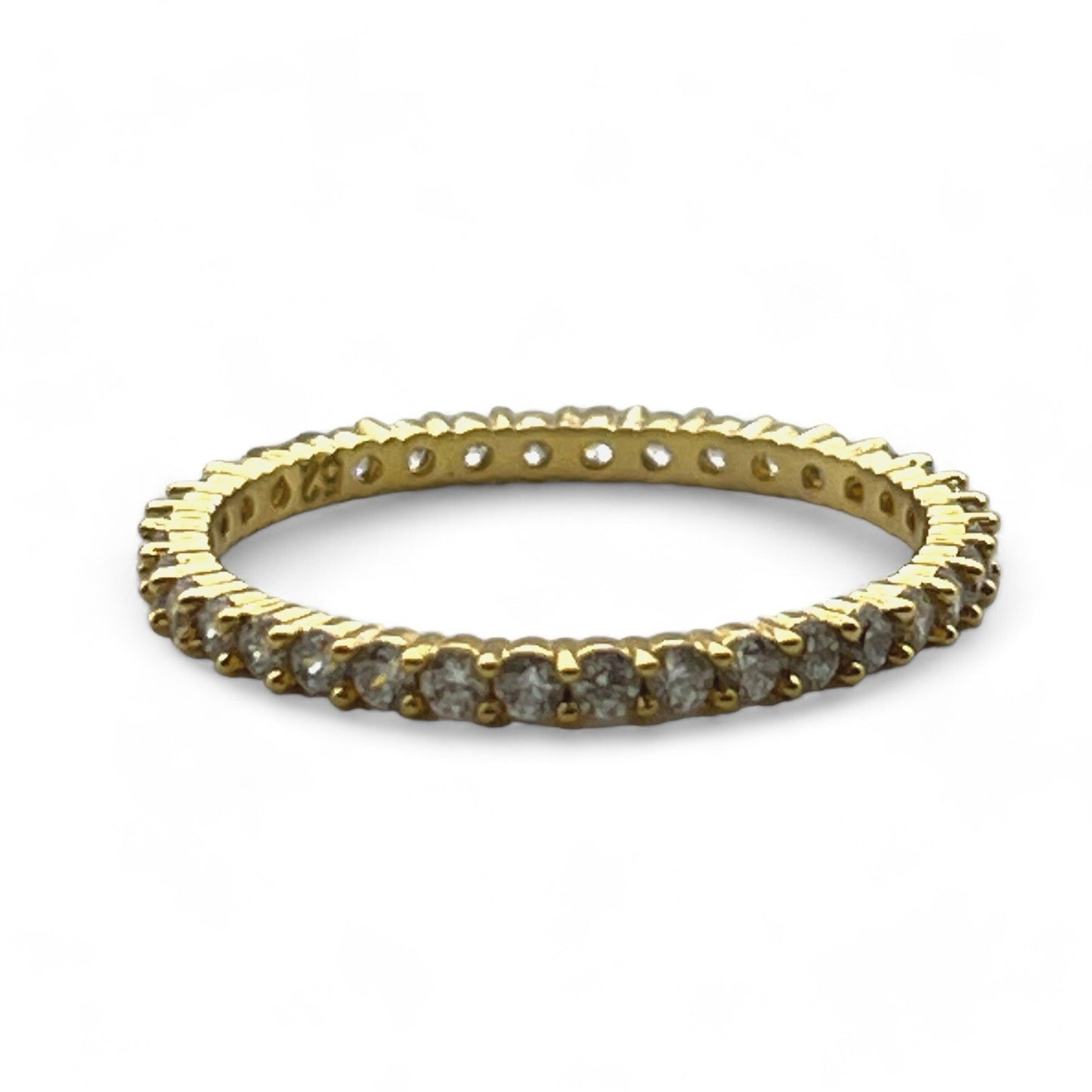 Swarovski Rhinestone Ring Thin Size 5.5 w/Box