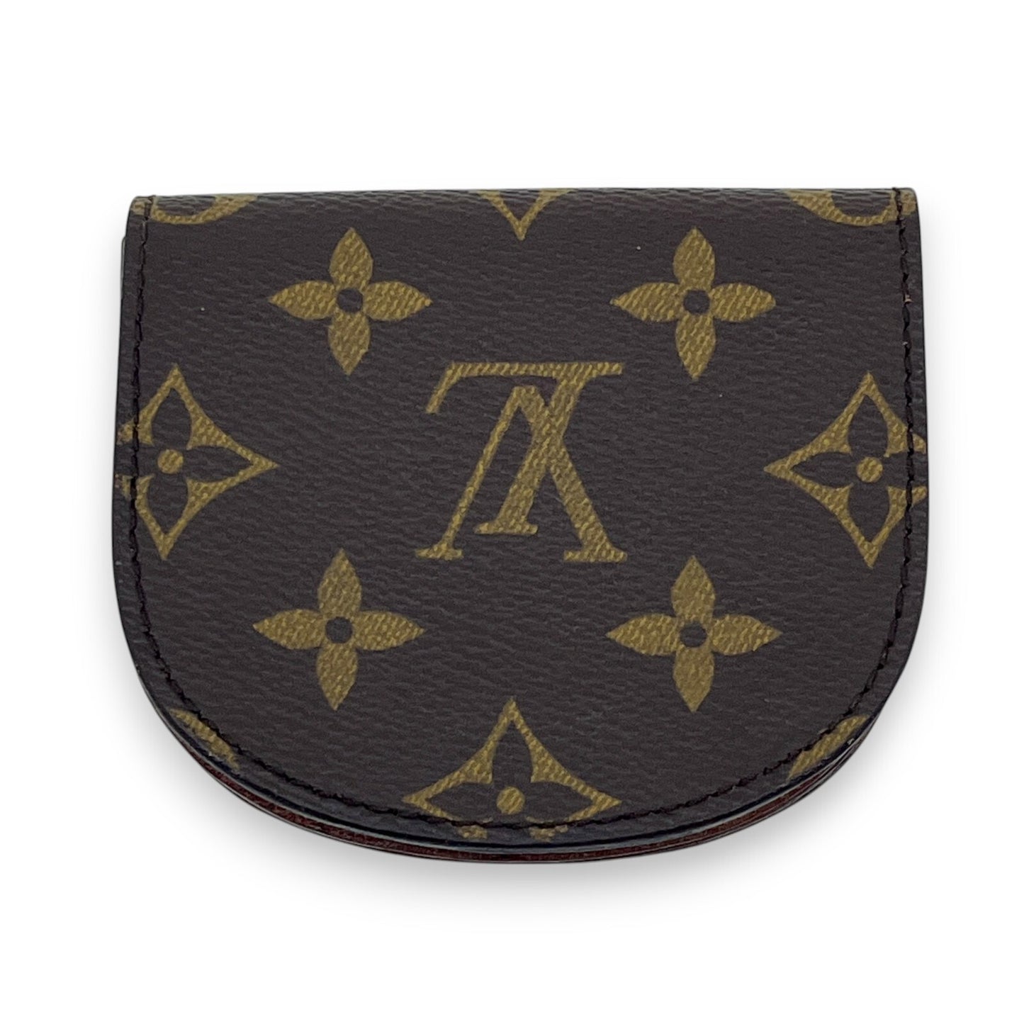 Louis Vuitton Monogram Porte-Monnaie Gousset Coin Purse Brown