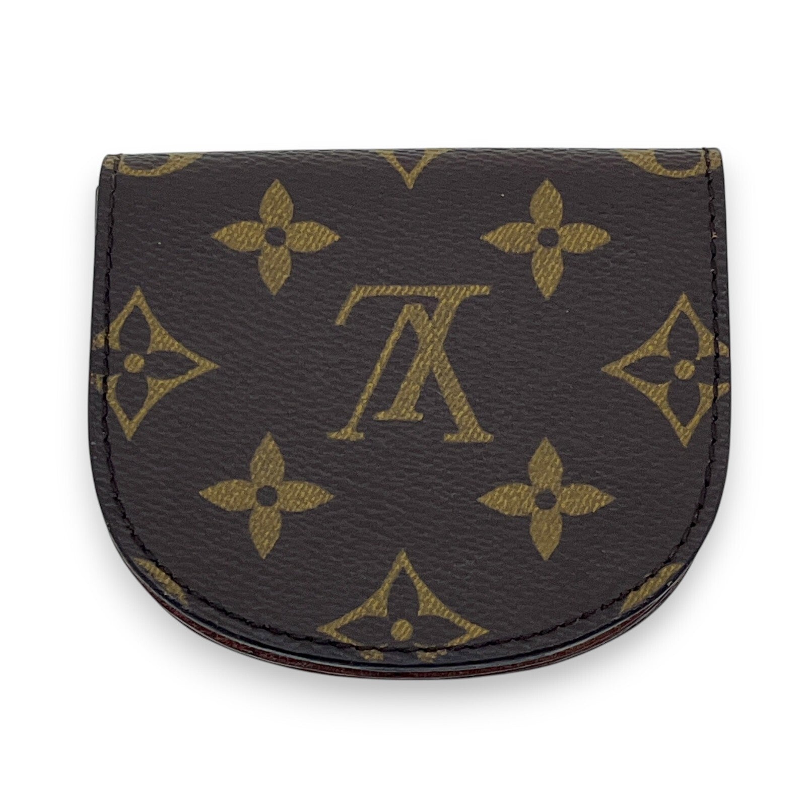 Louis Vuitton Monogram Porte-Monnaie Gousset Coin Purse Brown