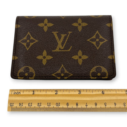 Louis Vuitton Monogram Port 2 Cartes Verticales Card Holder Wallet